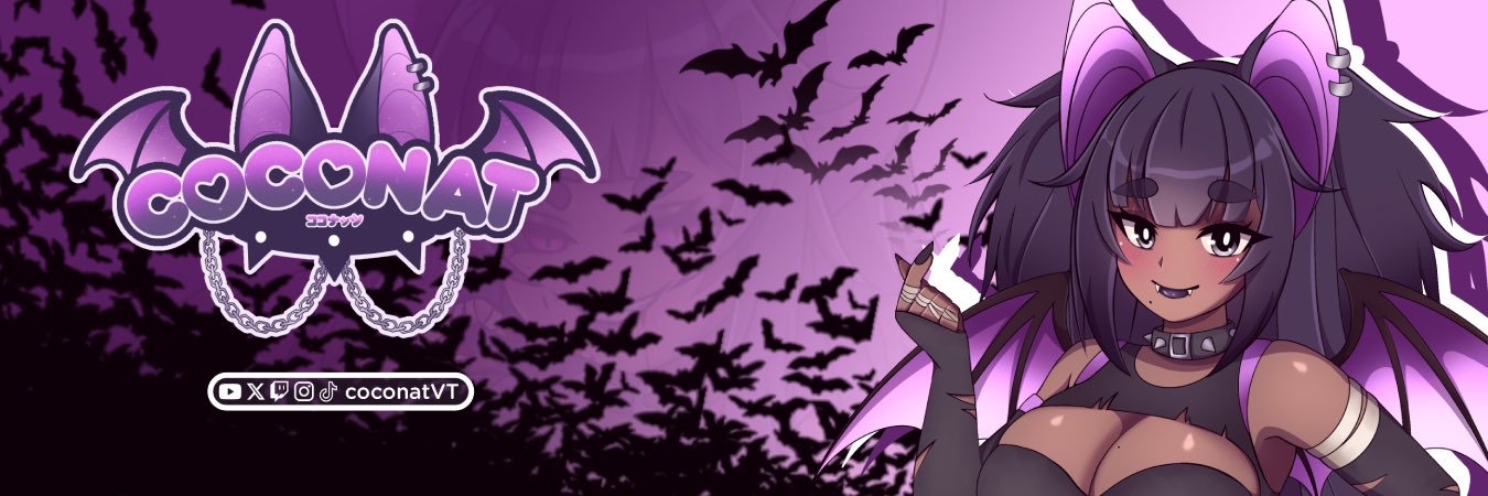 coconat 🦇💜 {re-debut coming soon} banner