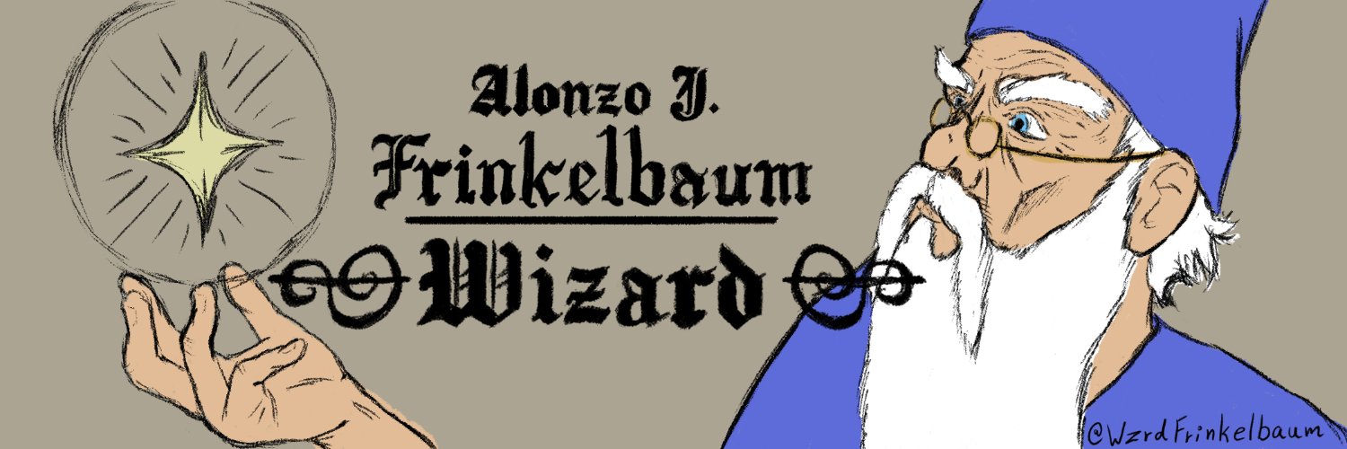 Wizard Alonzo J. Frinkelbaum, PhD's banner