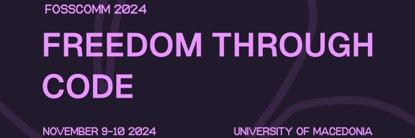 FOSSCOMM2024 Profile Banner