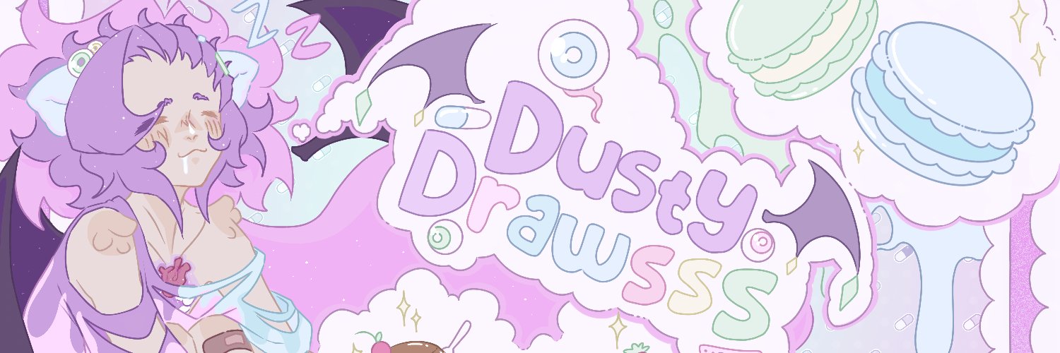 DustyDrawsss ₊‧°𐐪♡𐑂°‧₊ Comms closed ~𐙚 ‧₊˚ ⋅'s banner
