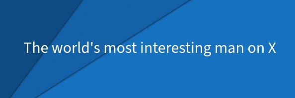 Most interesting man on X ☦️ banner