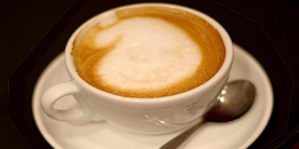 Relaxing cup of café banner