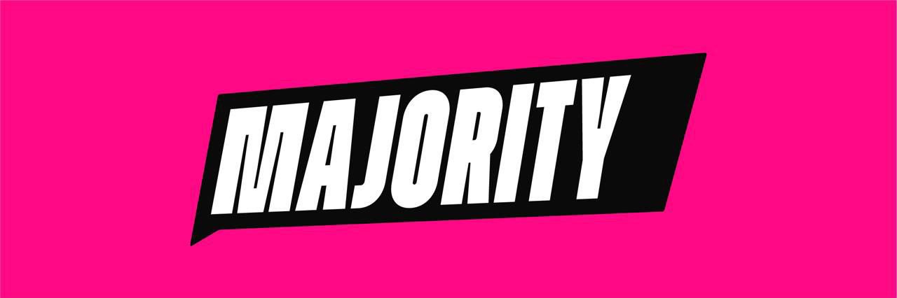 Majority's banner