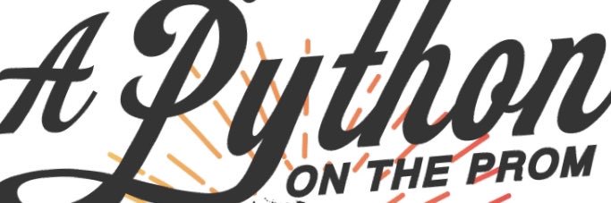 A Python On The Prom banner