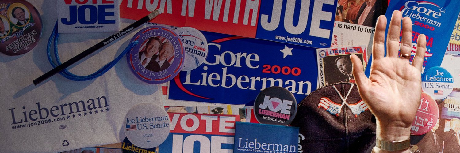Senator Joe Lieberman banner