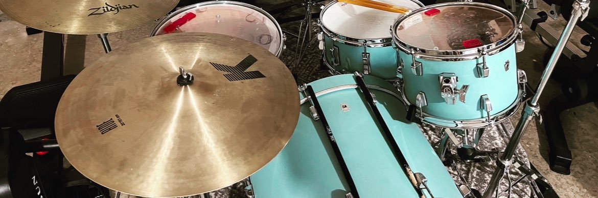 Blue Drums banner