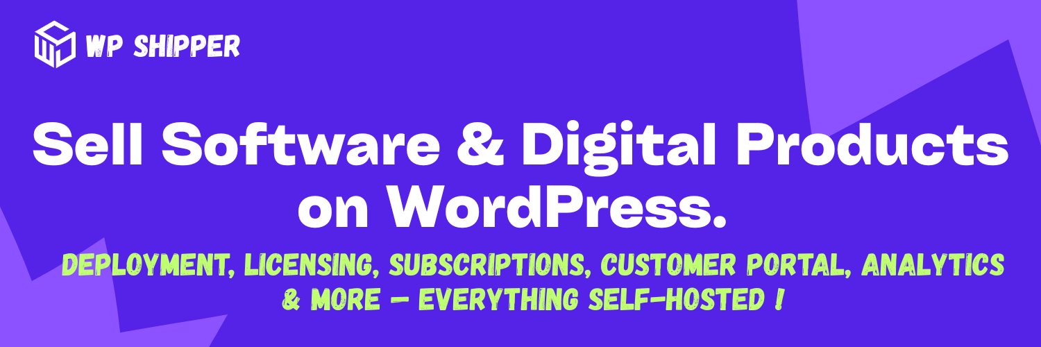 WP Shipper: Sell Software on WP's banner