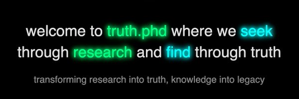 truthdotphd Profile Banner