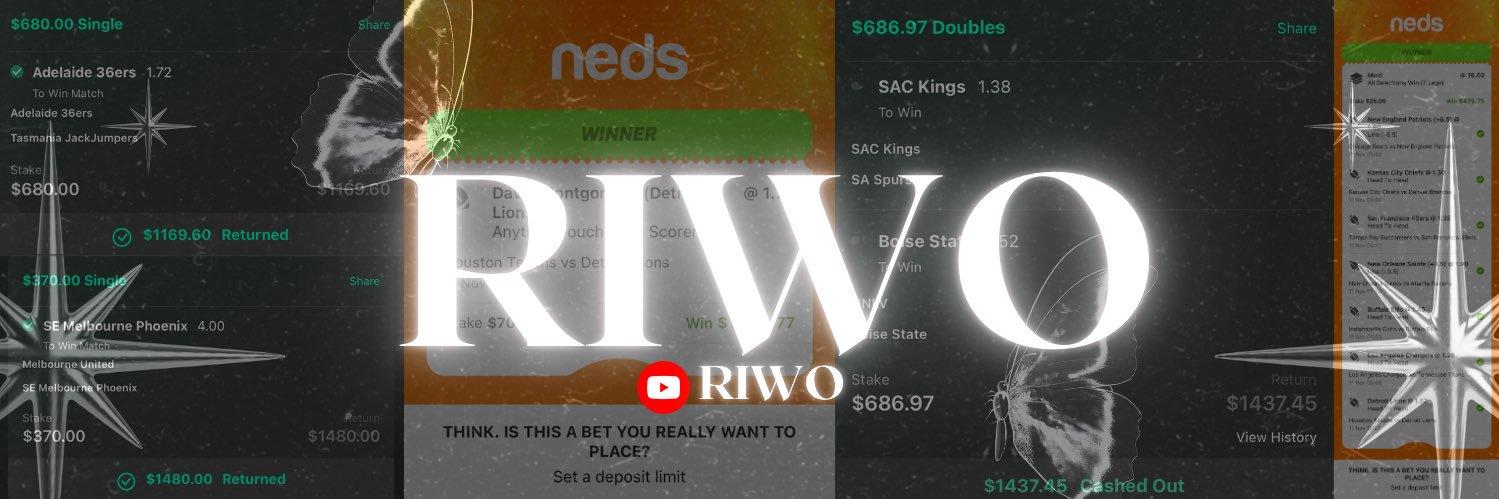 Riwo 🍾⛲️ banner