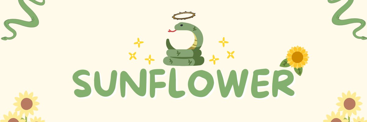 sheetysunflower banner