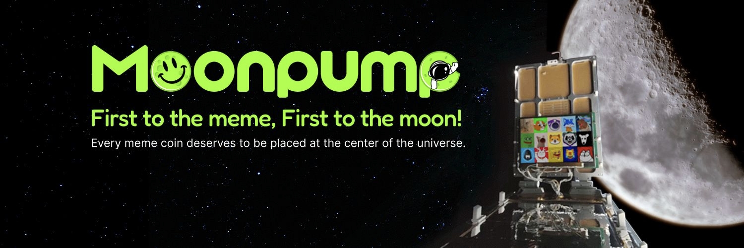 Moonpump AI Launch banner