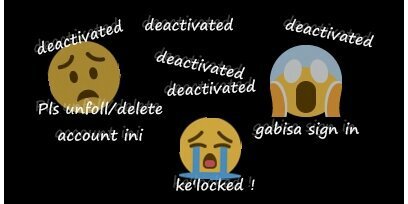 deactivated account banner