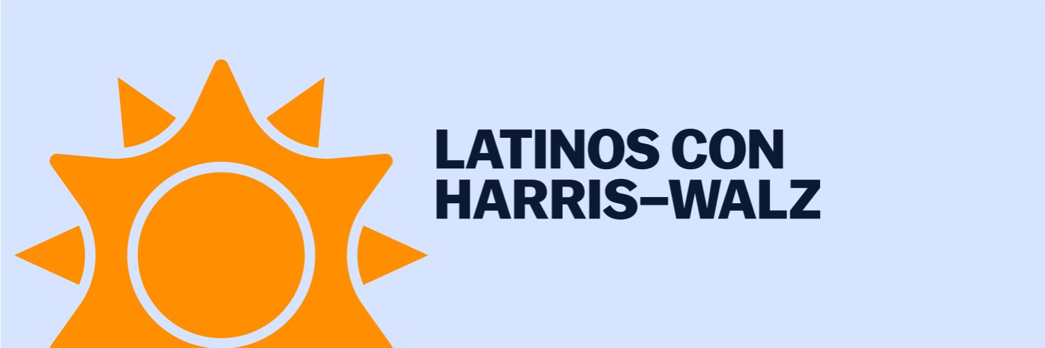 Latinos Con Harris-Walz banner