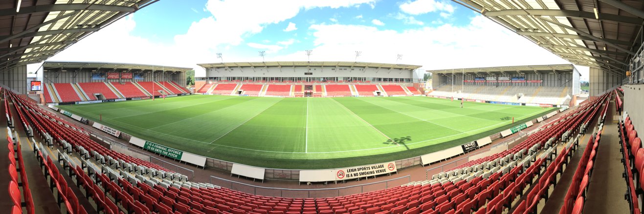 Leigh Sports Village banner