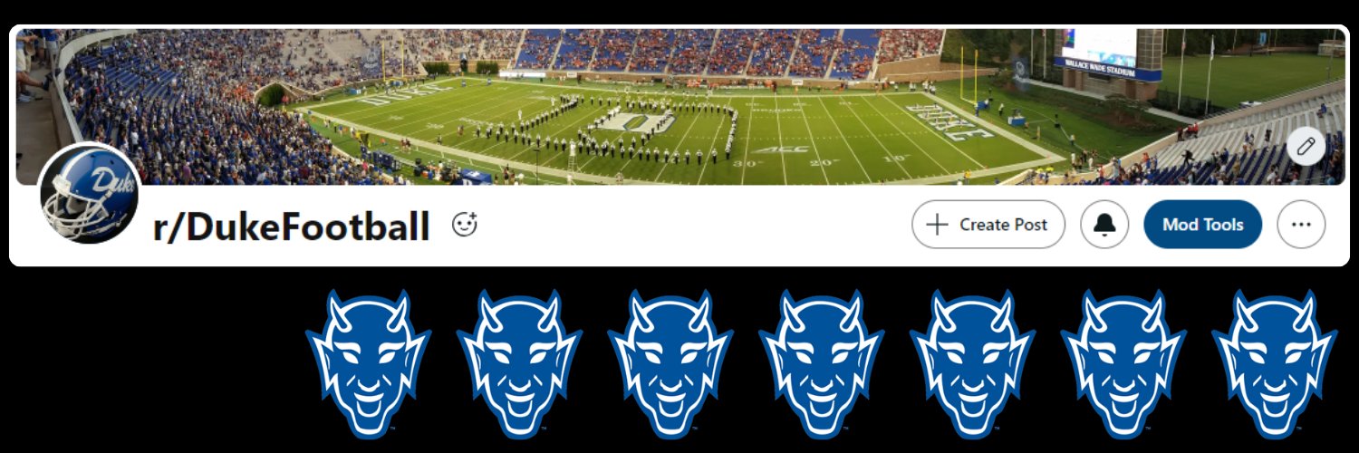 Duke Football Reddit banner