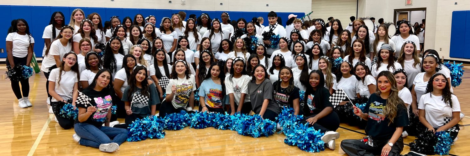 Harlan HS Blue Talons Pep Squad's banner