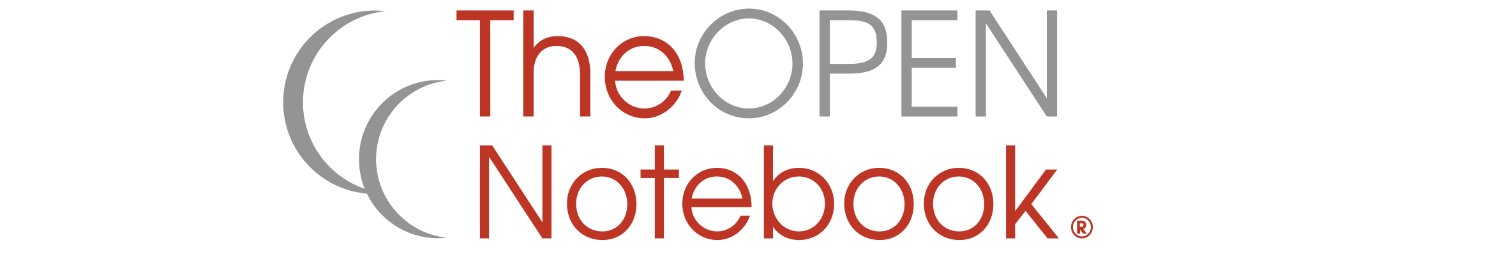 The Open Notebook banner