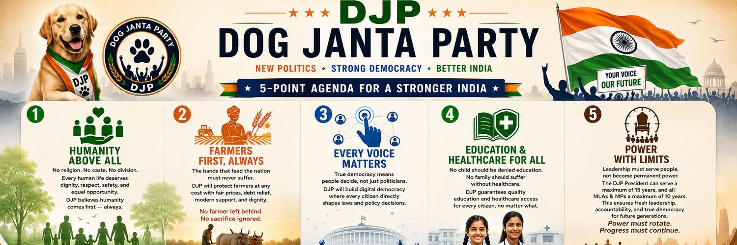 Dog Janata Party 🐶🐕 banner