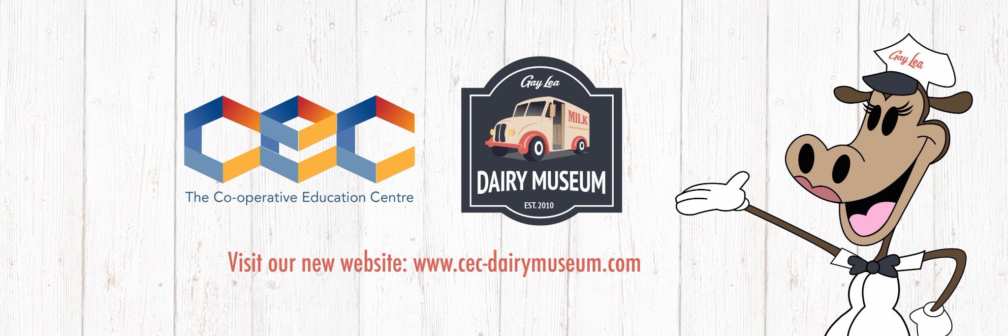 Gay Lea Dairy Museum banner
