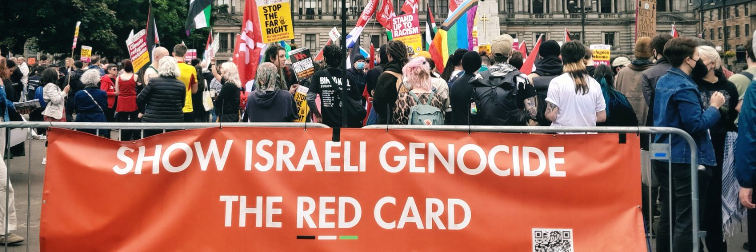 Show Israeli Genocide the Red Card (@RedCardGlasgow) / Posts / X