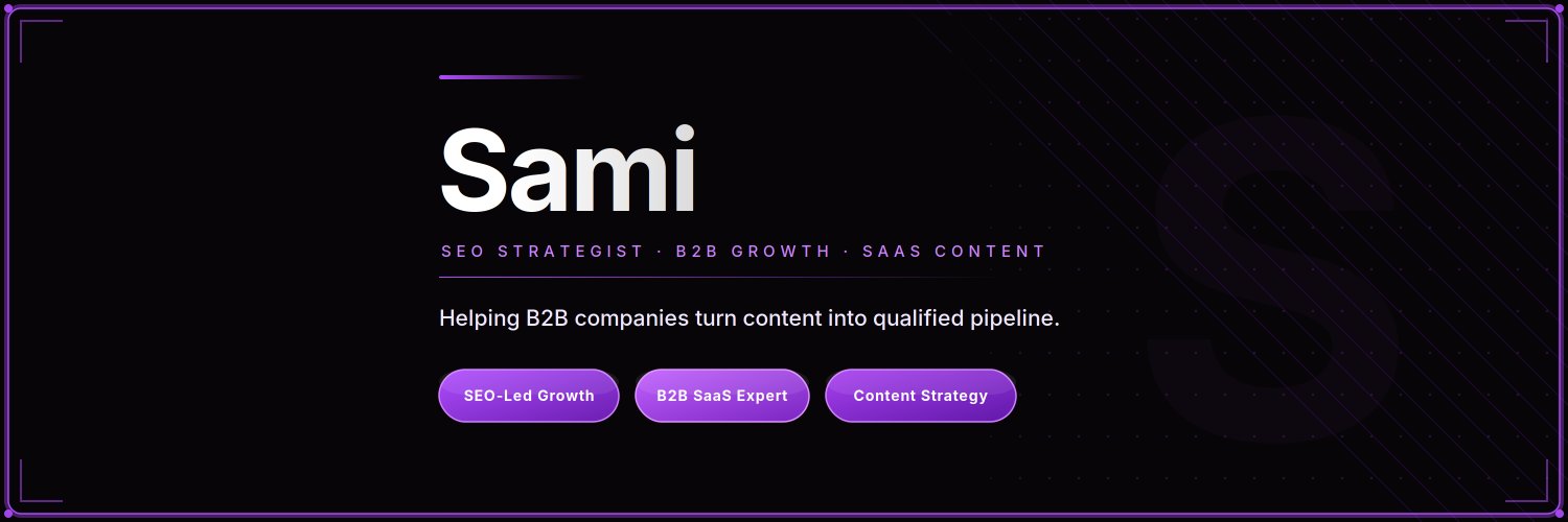 Sami | SEO AI banner