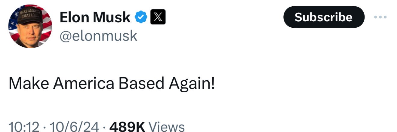 Make America Based Again banner