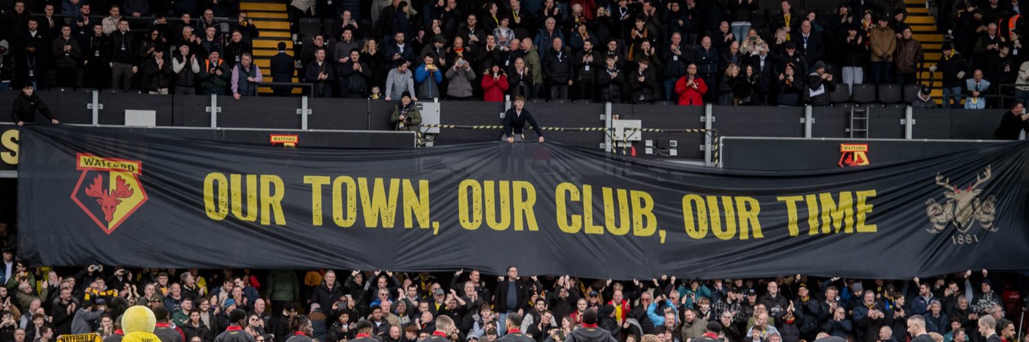 Retro Watford banner