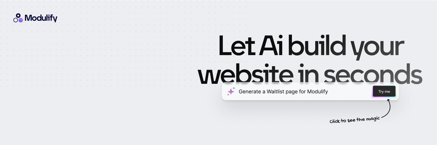 Modulify AI banner