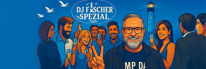 DJ Fischer Spezial Stralsund, Mobile Disco banner