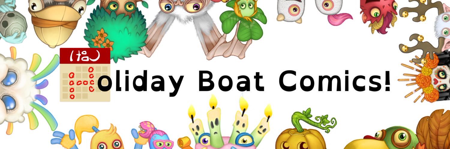 Holiday Boat Comics banner