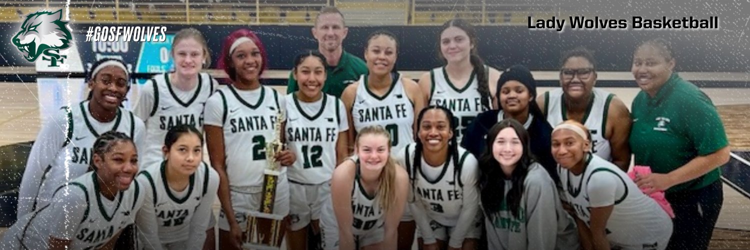 Edmond Santa Fe Lady Wolves Basketball banner