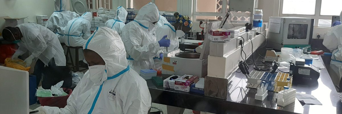 Makerere University Biomedical Research Center's banner