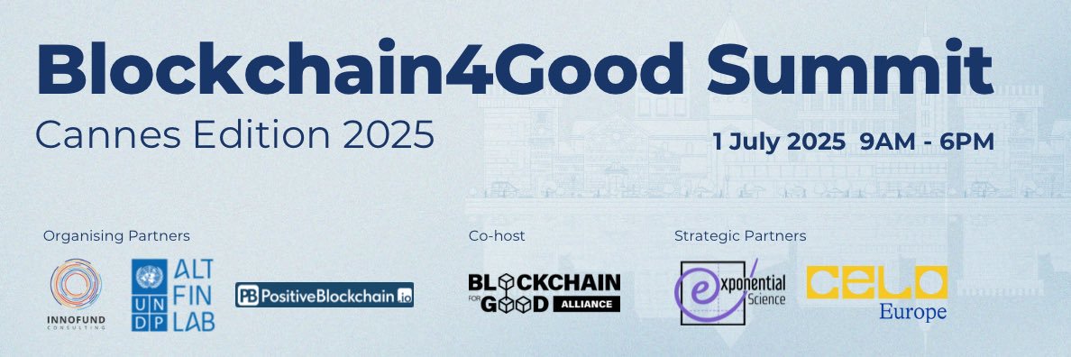 Blockchain4Good Summit banner