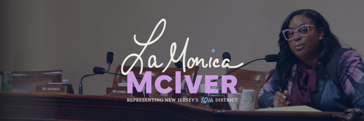 Rep. LaMonica McIver's banner