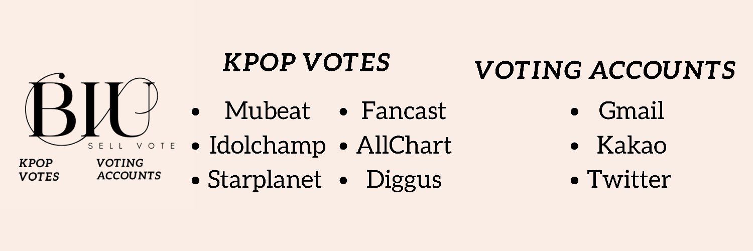 biu voting DM TO BUY KPOP VOTES's banner