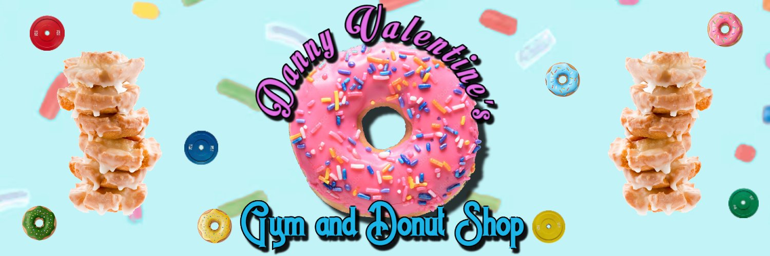Danny Valentine's Gym and Donut Shop banner