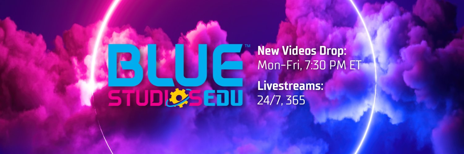Blue Studios EDU banner