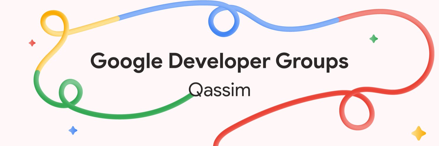 GDG Qassim🌴 banner