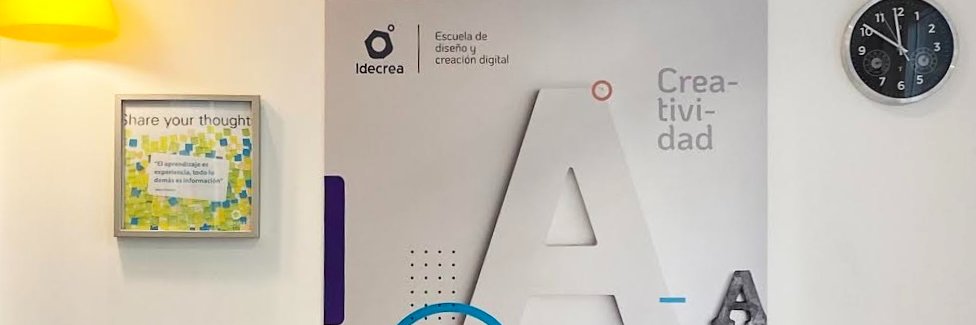 Idecrea | Escuela de diseño y creación digital banner