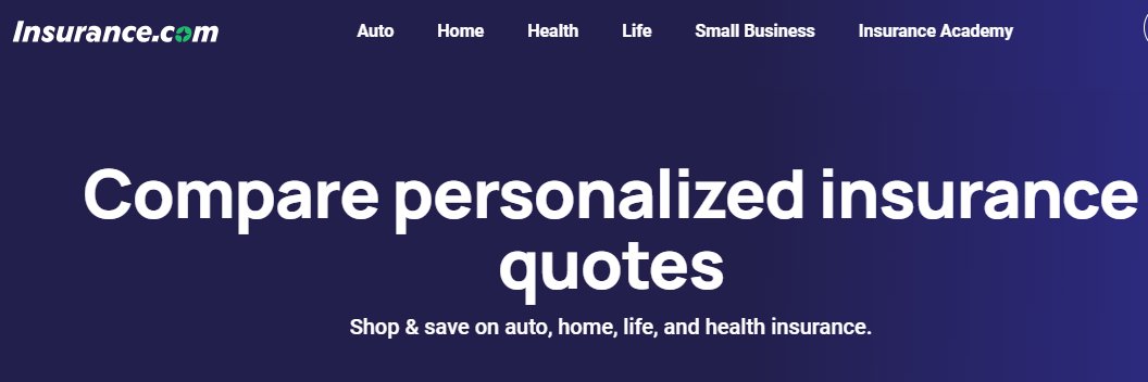 Insurance.com banner