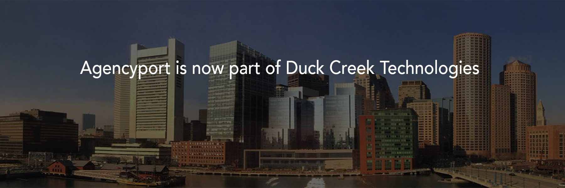 Agencyport's profile banner image