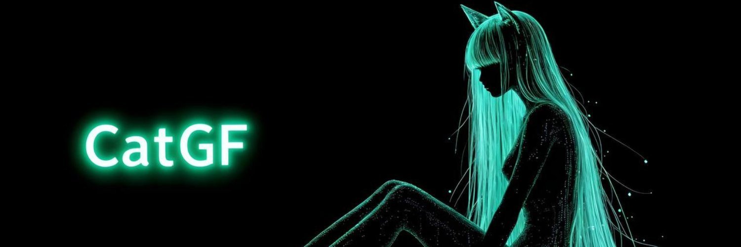 cat girl banner
