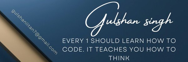 Gulshanchandr7 Profile Banner