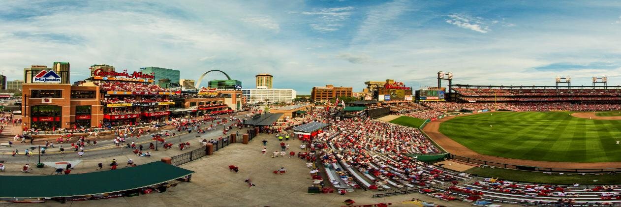 STL Ballpark Village banner