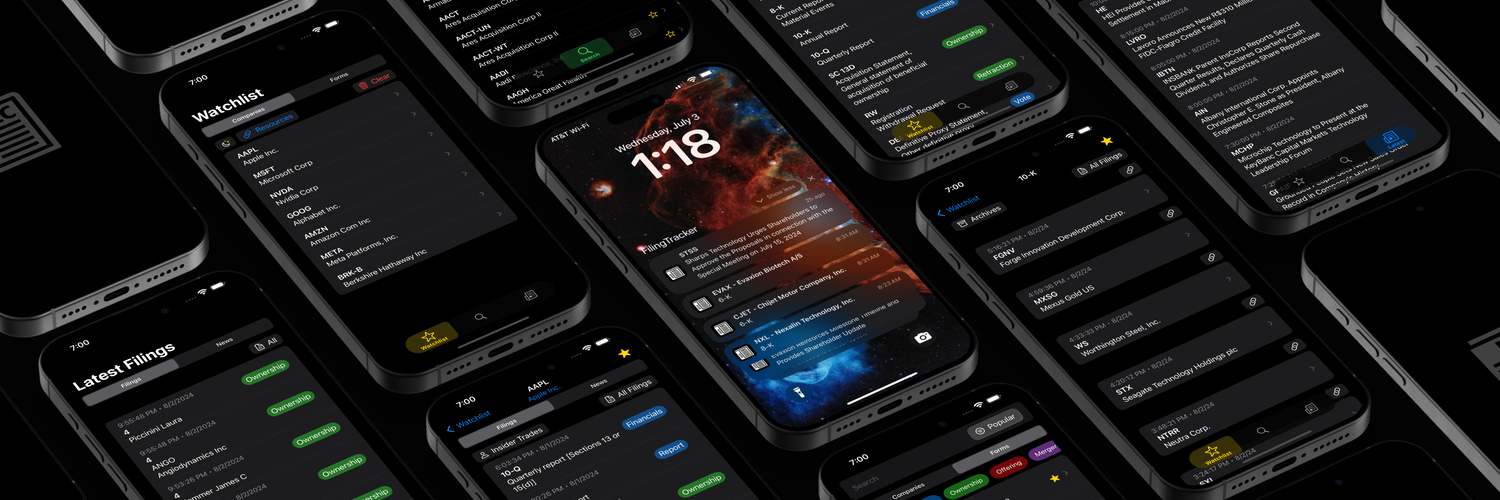 Filing Tracker banner