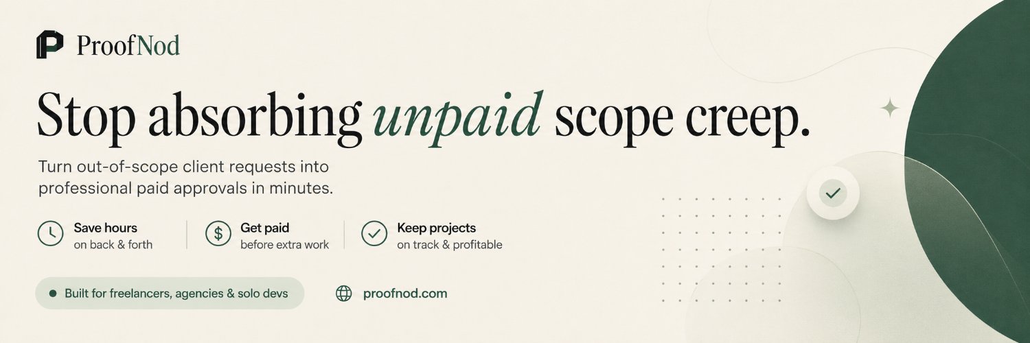 Ivelin · building ProofNod 🚀 banner