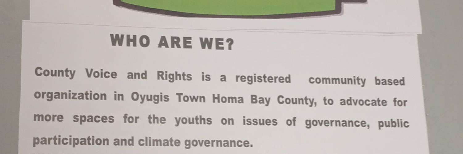 COUNTY VOICE AND RIGHTS banner