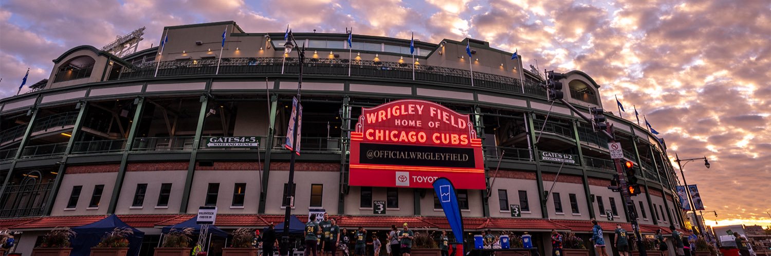 Wrigley Field's banner