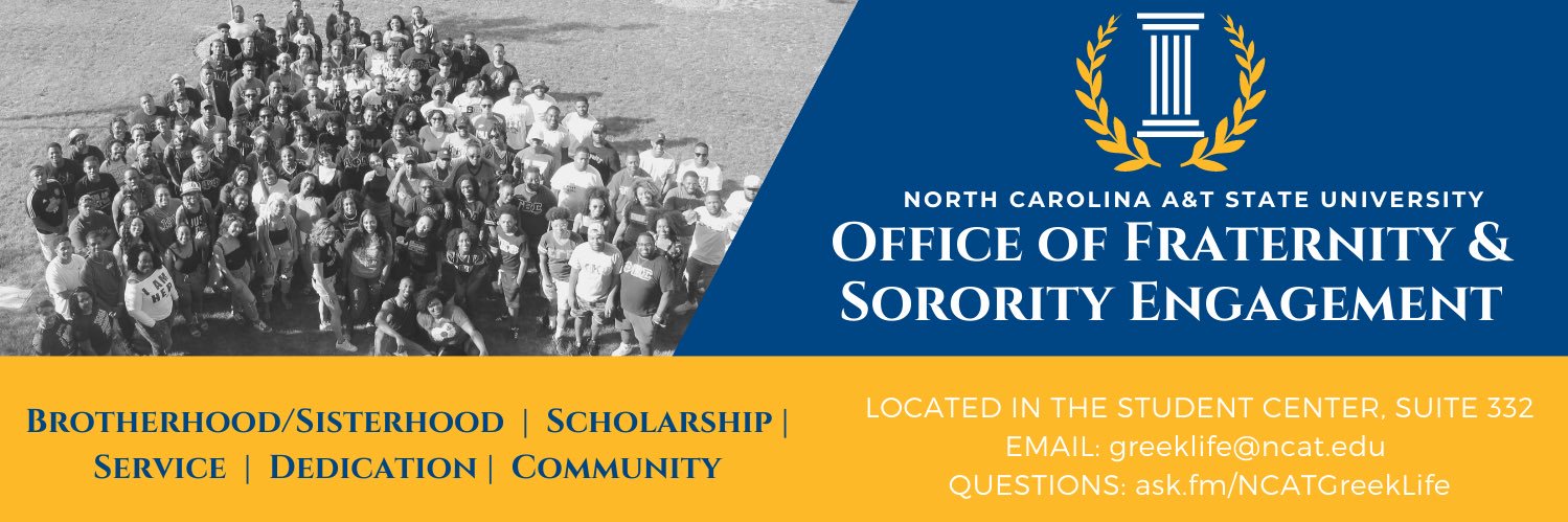 NC A&T Fraternity & Sorority Engagement banner