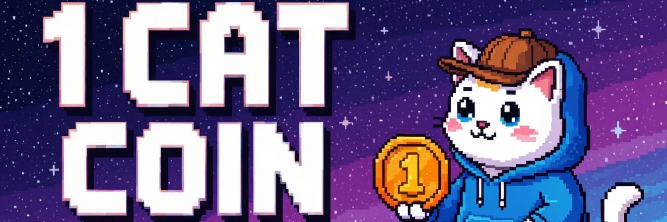 🐱 1 CAT COIN • SOLANA banner